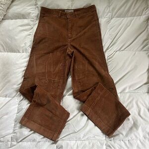 Everlane The Corduroy Wide Leg Pant brown coconut